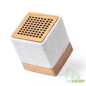 Głośnik bezprzewodowy 3W z konopi organicznej, drewniane elementy